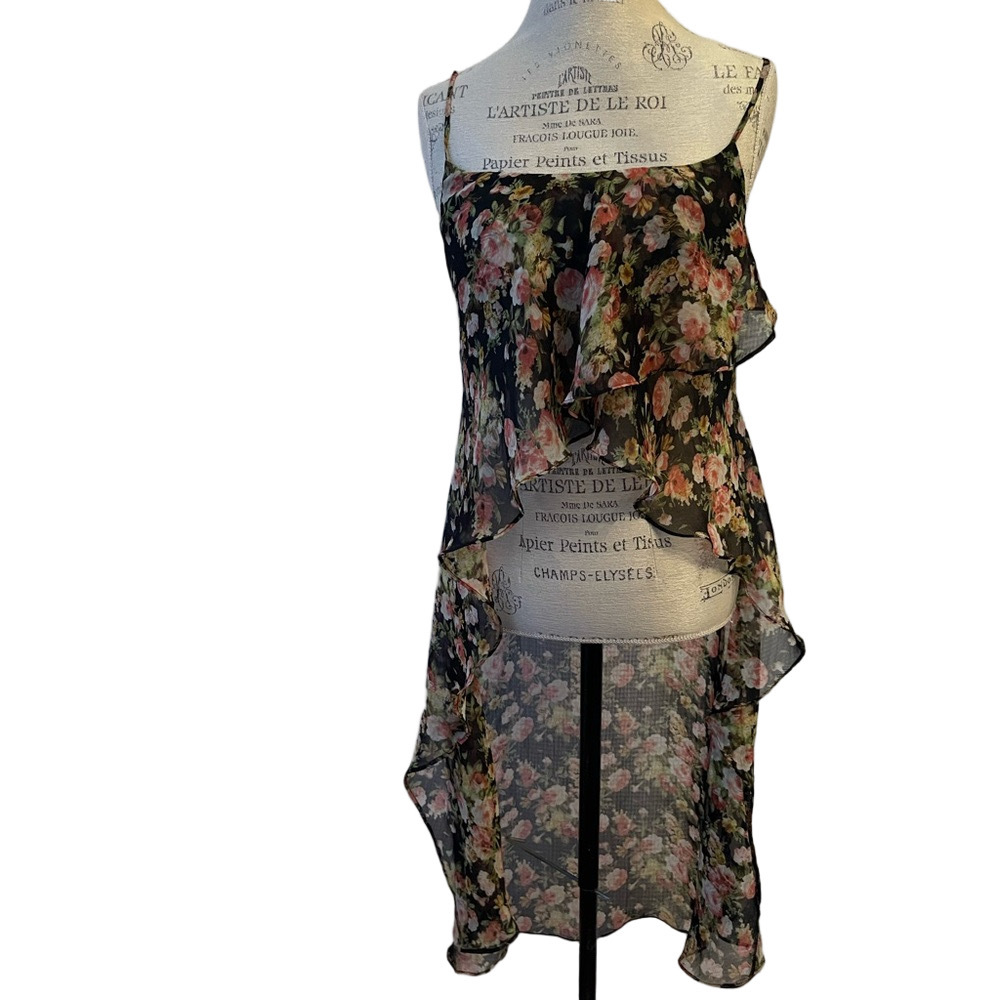 Unif high low floral camisole